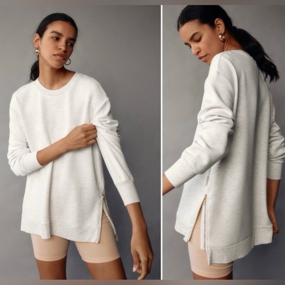 Varley Charter Sweat 2.0 Pullover Ivory Size XS